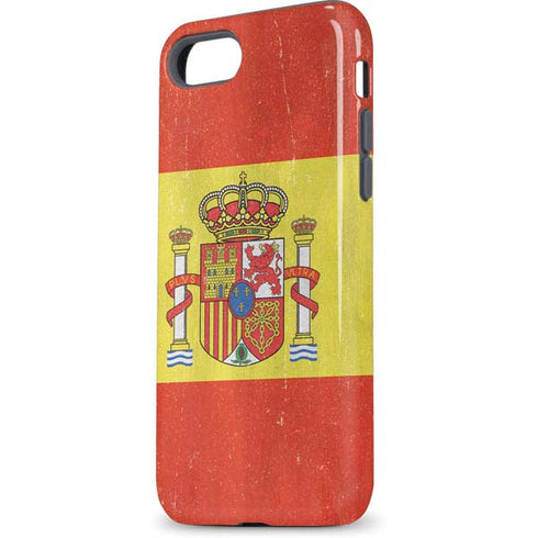 Spain Flag Distressed iPhone 8 Pro Case